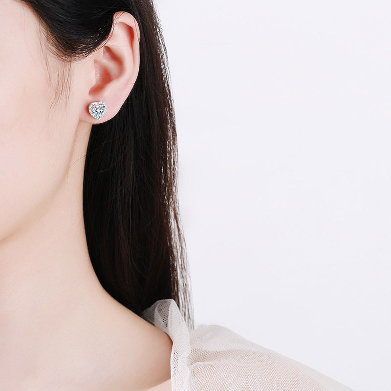 Moonlit Elegance: Sterling Silver Earrings