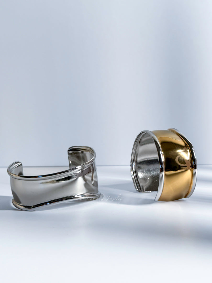 Bold Stainless Steel Cuff Bracelet