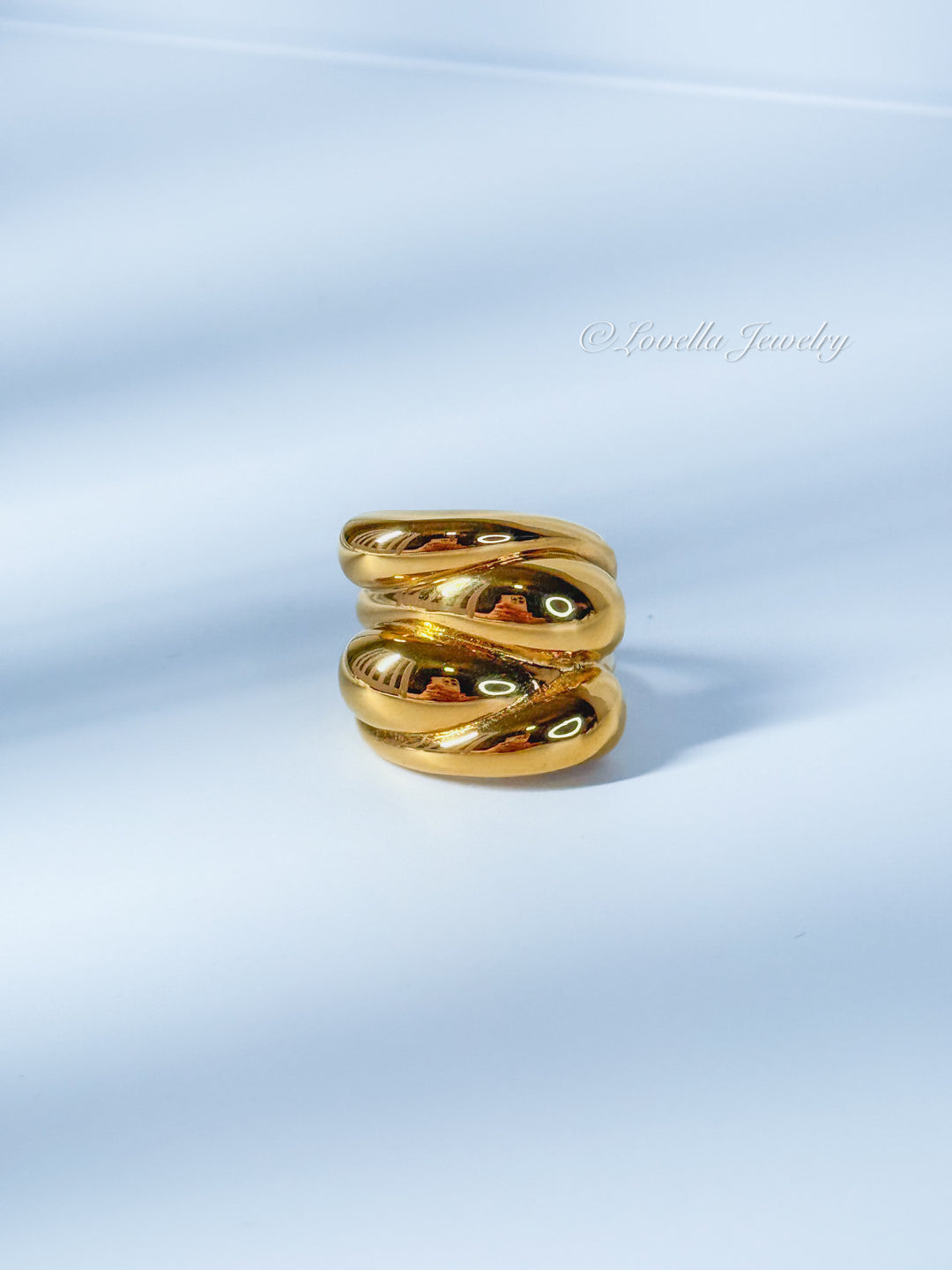 Bold Stainless Steel Statement Ring