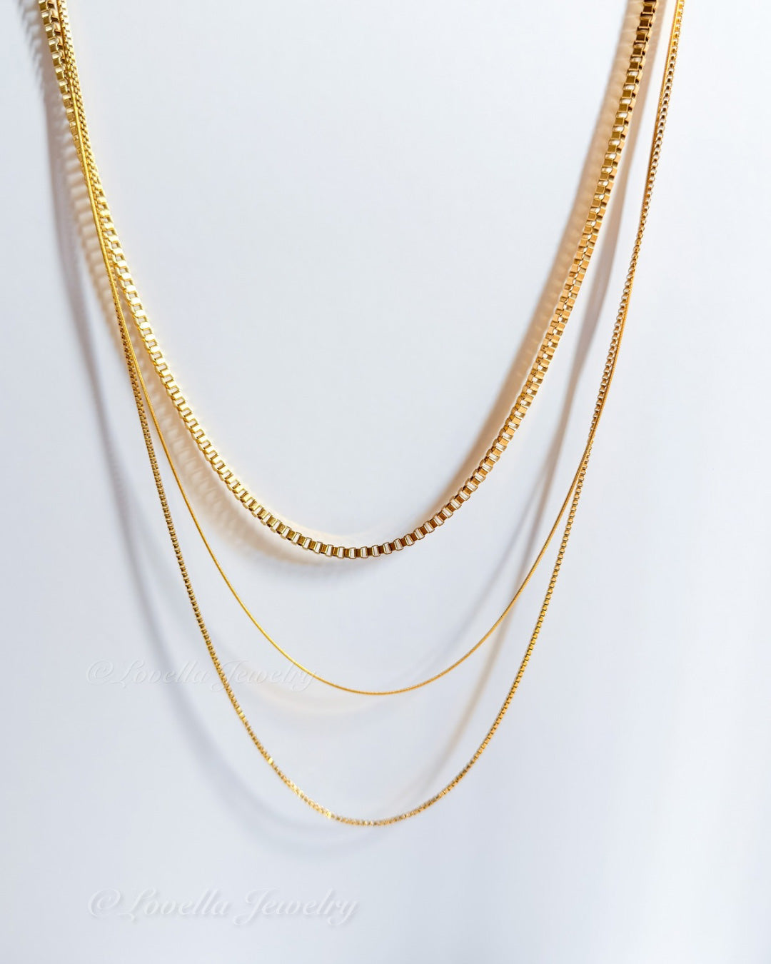 Layered Gold Chains Necklace – Stainless Steel