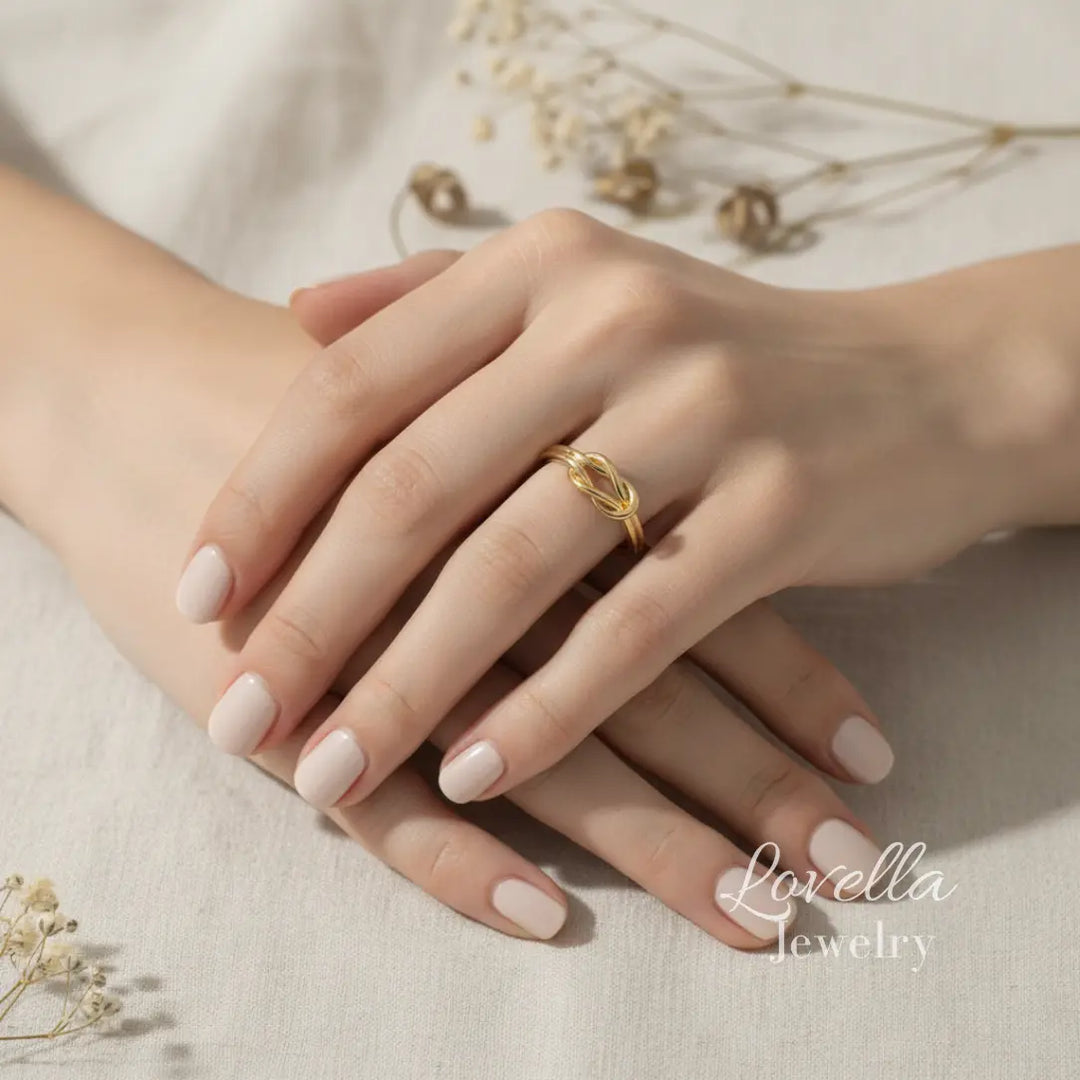 Knot Ring Set | Gold & Silver