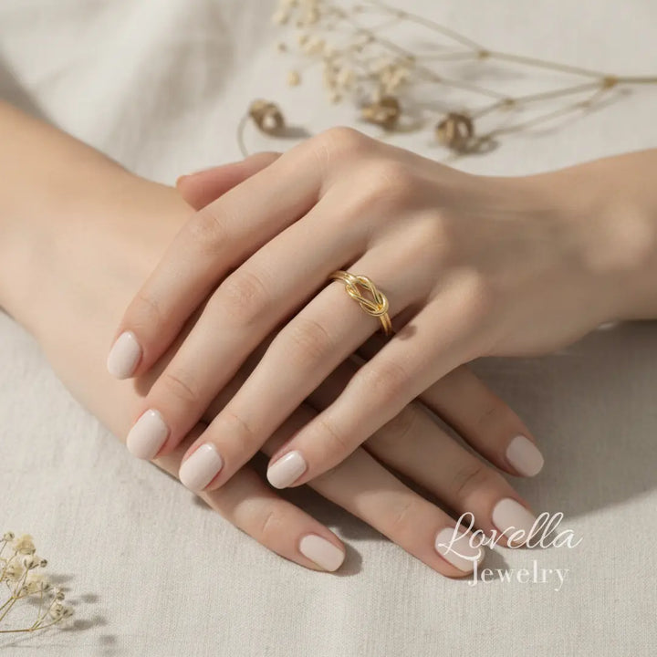Knot Ring Set | Gold & Silver