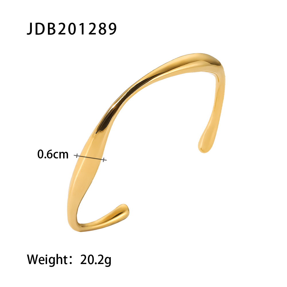 Sleek Gold Open Cuff Bracelet