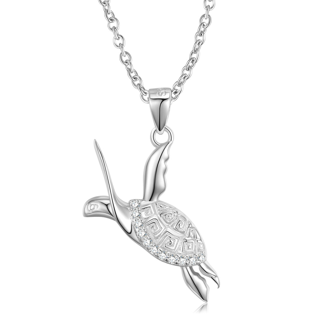 Turtle Necklace 925 Sterling Silver