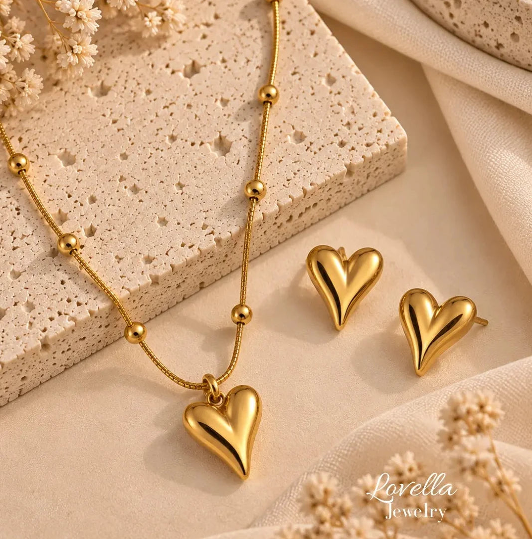 Amora Heart Jewelry Set