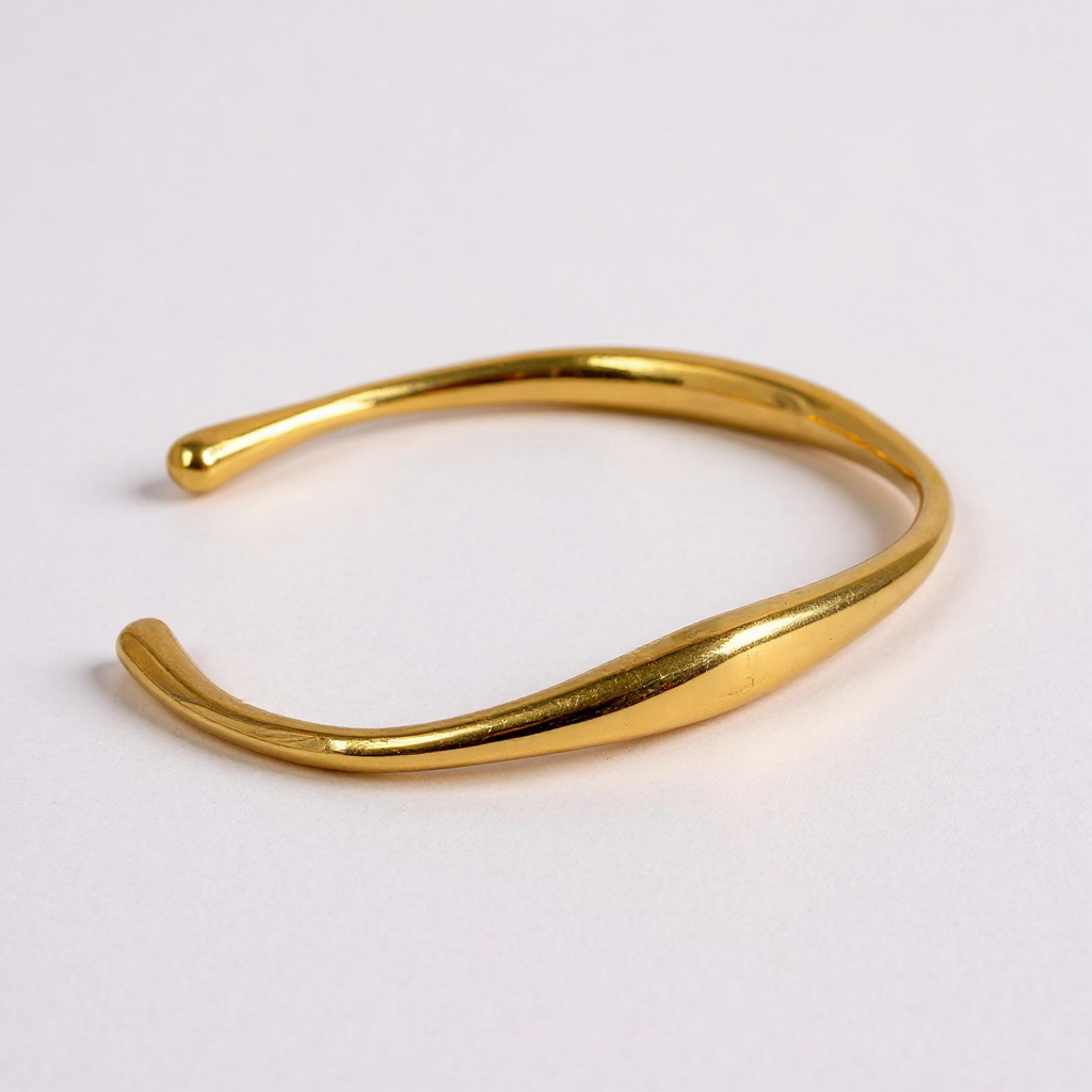 Sleek Gold Open Cuff Bracelet