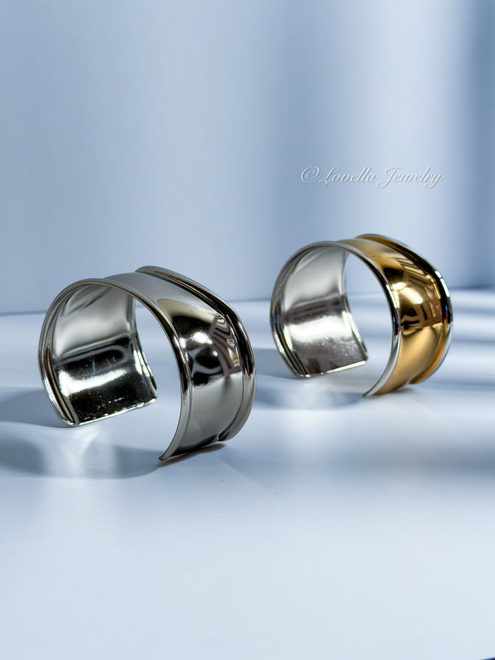 Bold Stainless Steel Cuff Bracelet