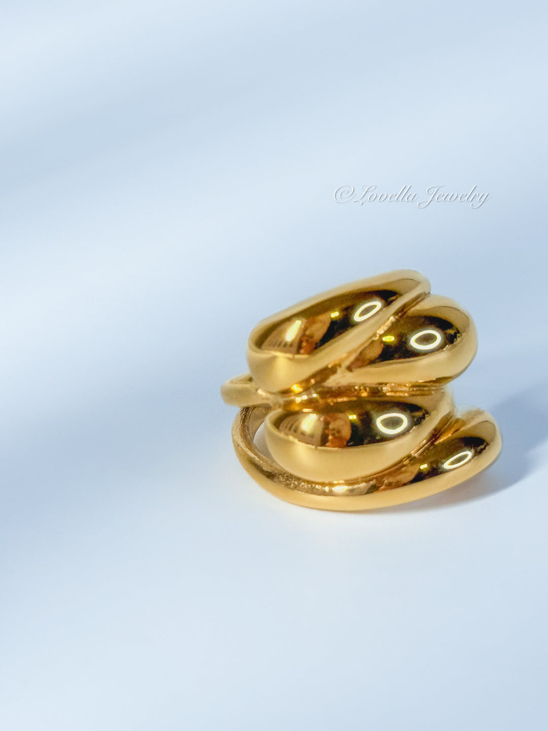 Bold Stainless Steel Statement Ring