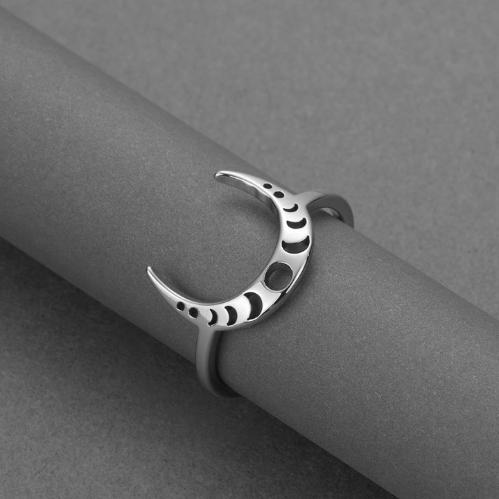 Celestial Crescent Moon Ring