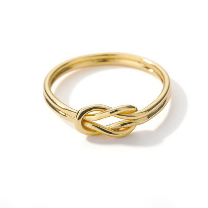 Dual Tones Infinity Knot Ring