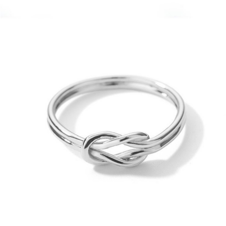 Dual Tones Infinity Knot Ring