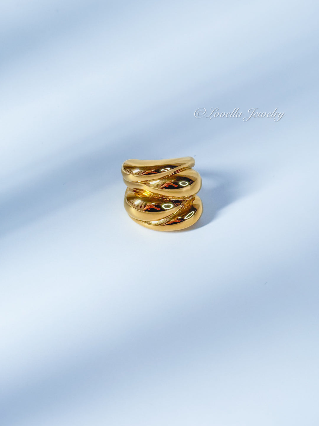 Bold Stainless Steel Statement Ring