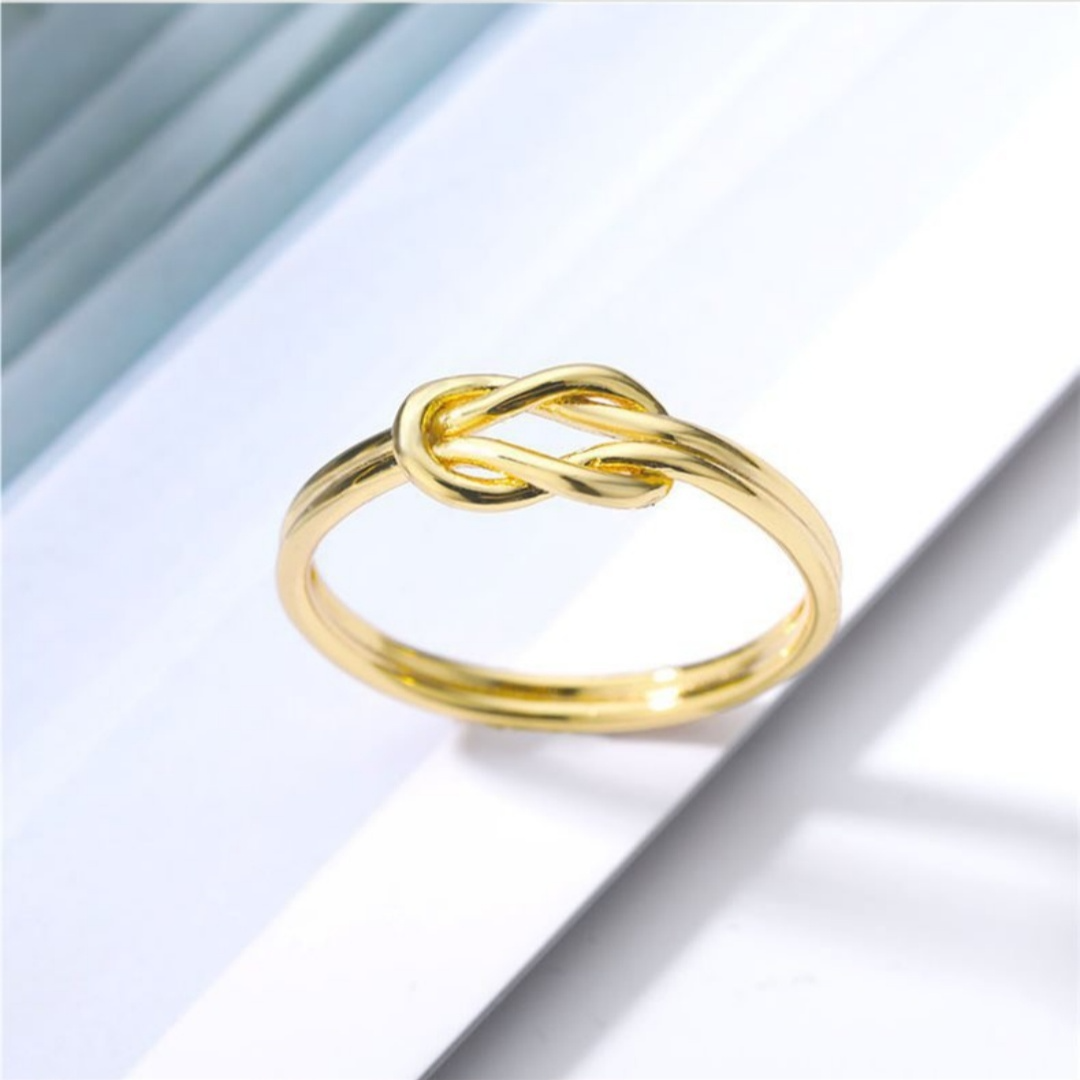 Dual Tones Infinity Knot Ring