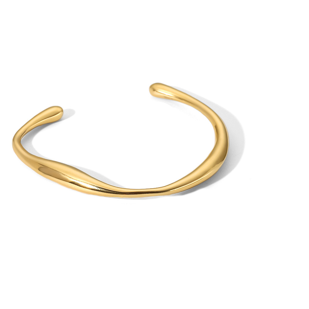 Sleek Gold Open Cuff Bracelet