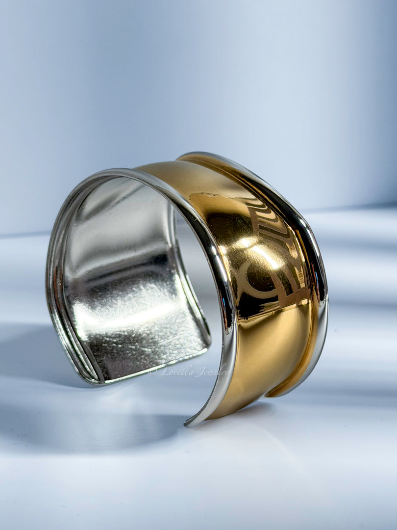 Bold Stainless Steel Cuff Bracelet