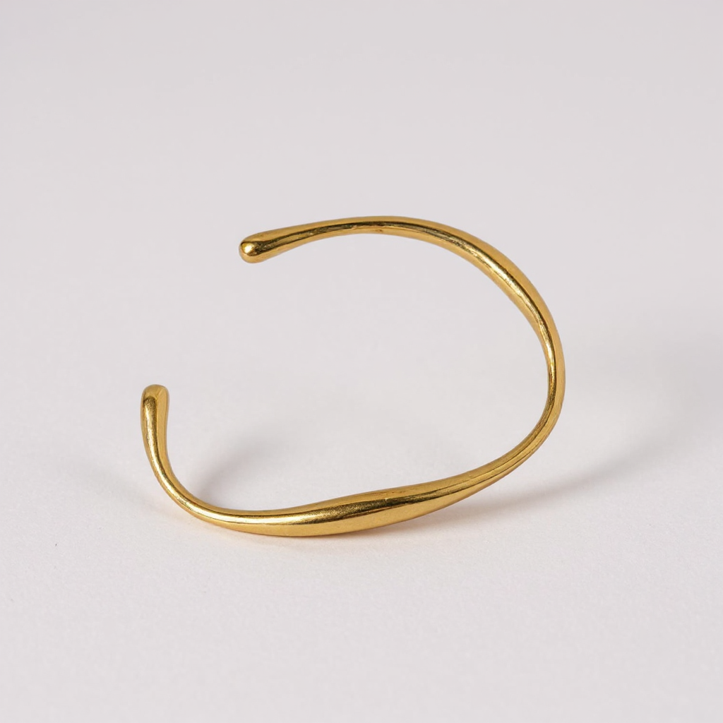 Sleek Gold Open Cuff Bracelet