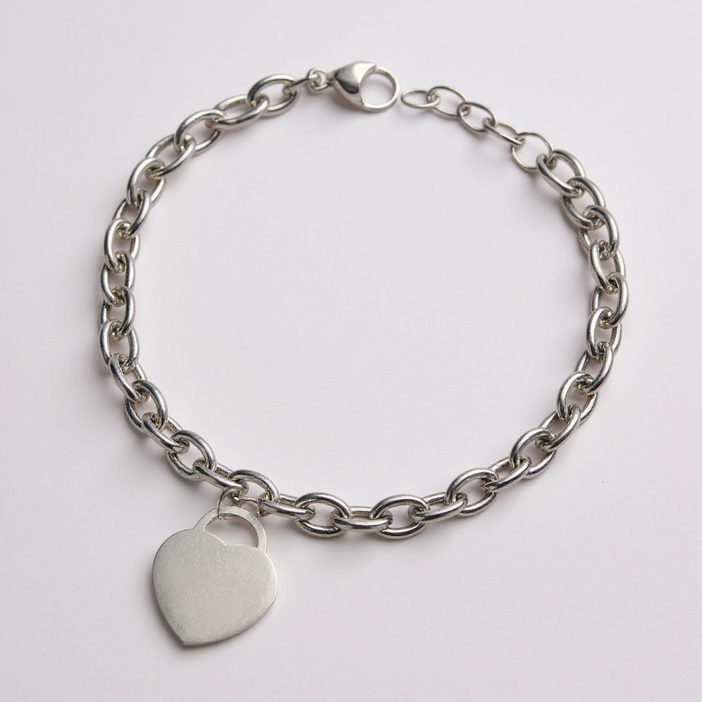 Heart Charm Chain Bracelet – Gold / Silver / Rose Gold