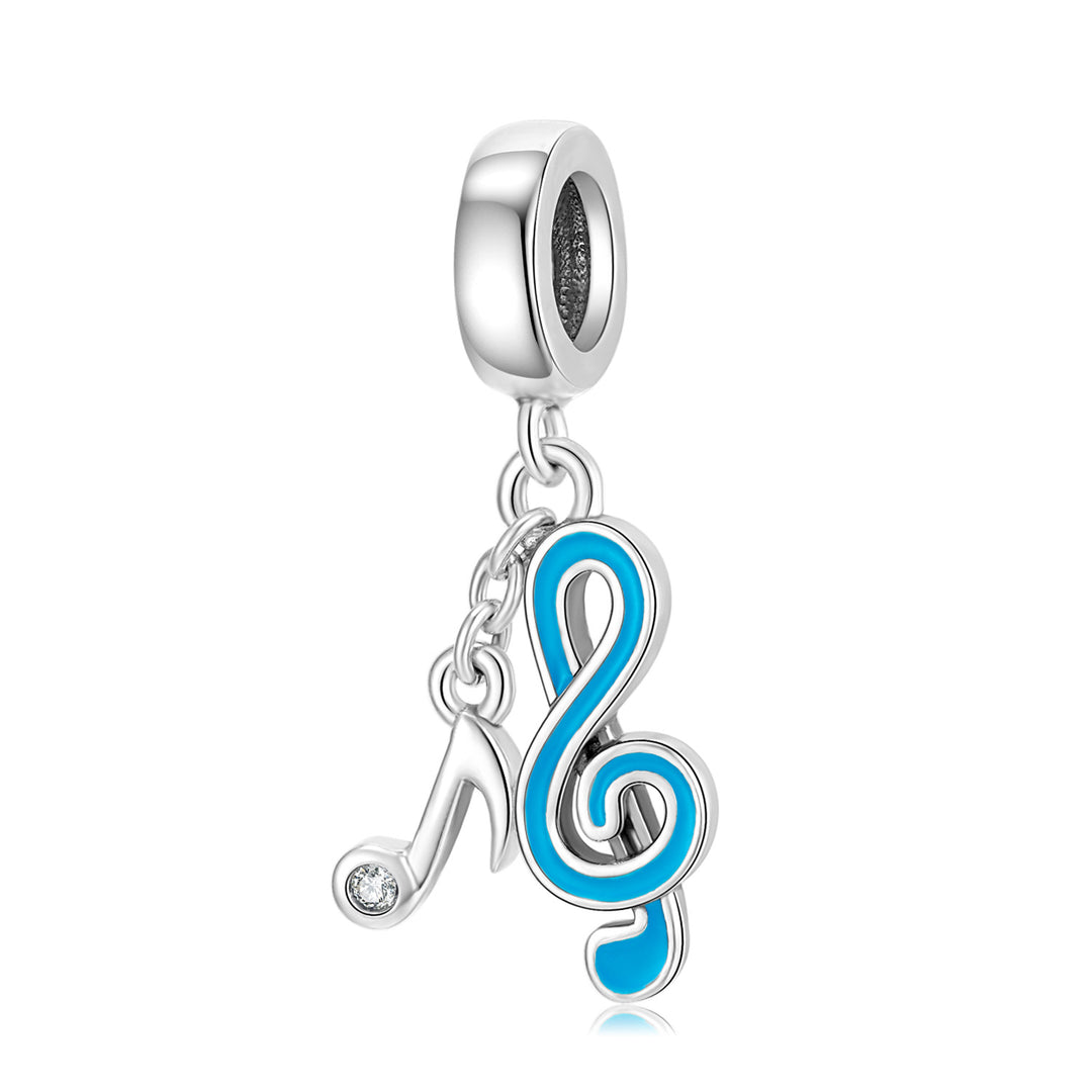 Melodic Charm Collection: Sterling Silver Music-Themed Charm Set