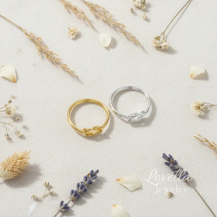 Knot Ring Set | Gold & Silver