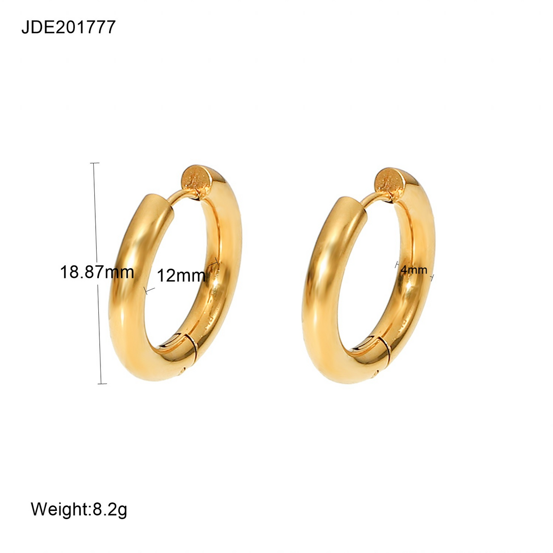 Colección Golden U - Juego de aretes de aro variados