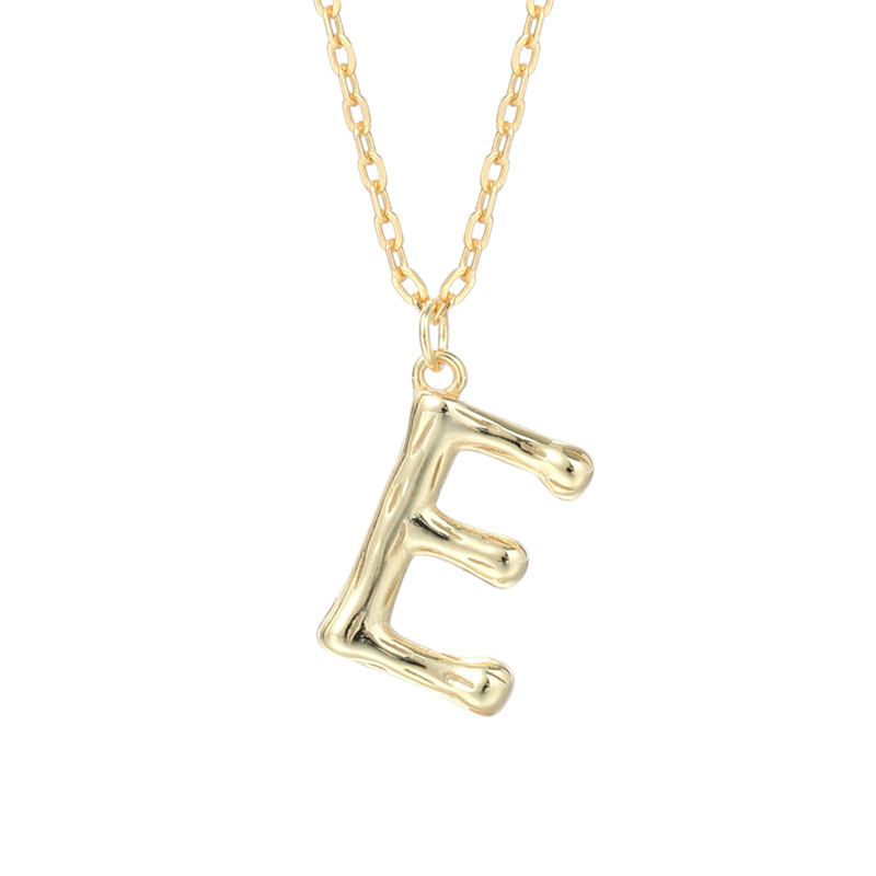 Sterling Silver Letter Gold-plated Necklace