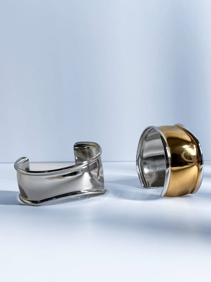 Bold Stainless Steel Cuff Bracelet