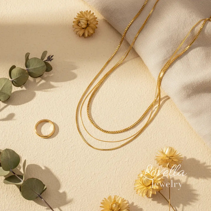 Layered Gold Chains Necklace – Stainless Steel