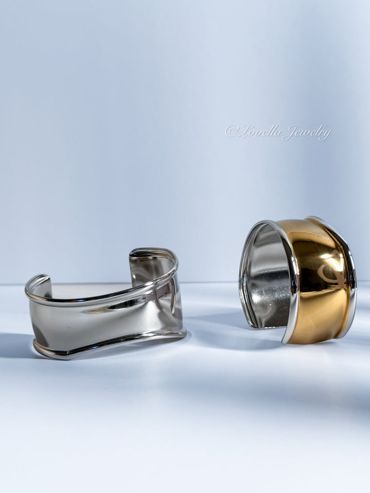Bold Stainless Steel Cuff Bracelet
