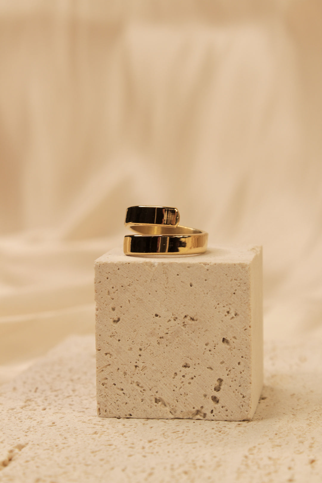 Golden Single Band Ring