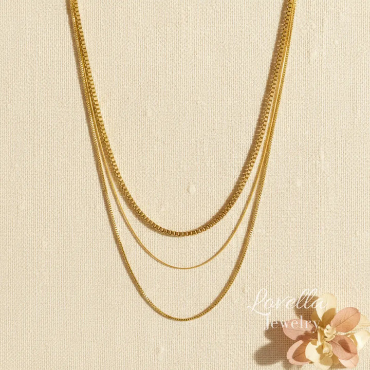 Layered Gold Chains Necklace – Stainless Steel