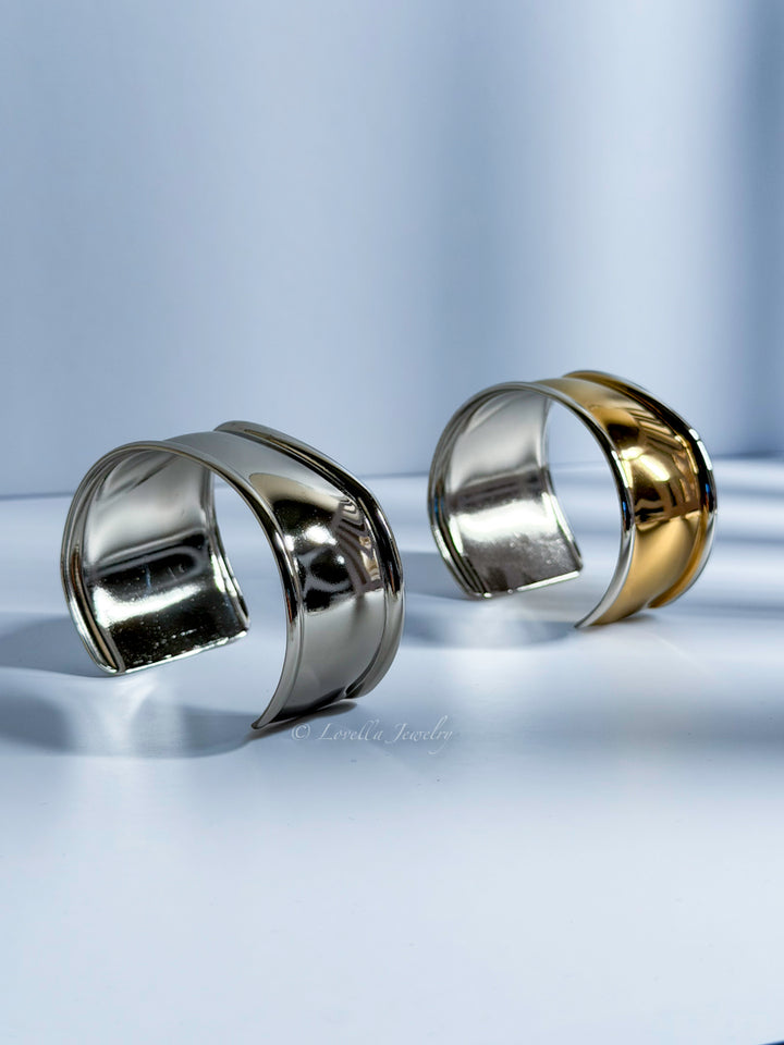Bold Stainless Steel Cuff Bracelet