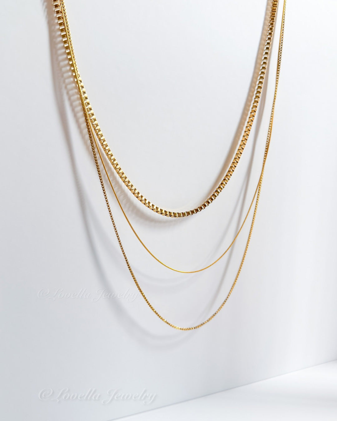 Layered Gold Chains Necklace – Stainless Steel
