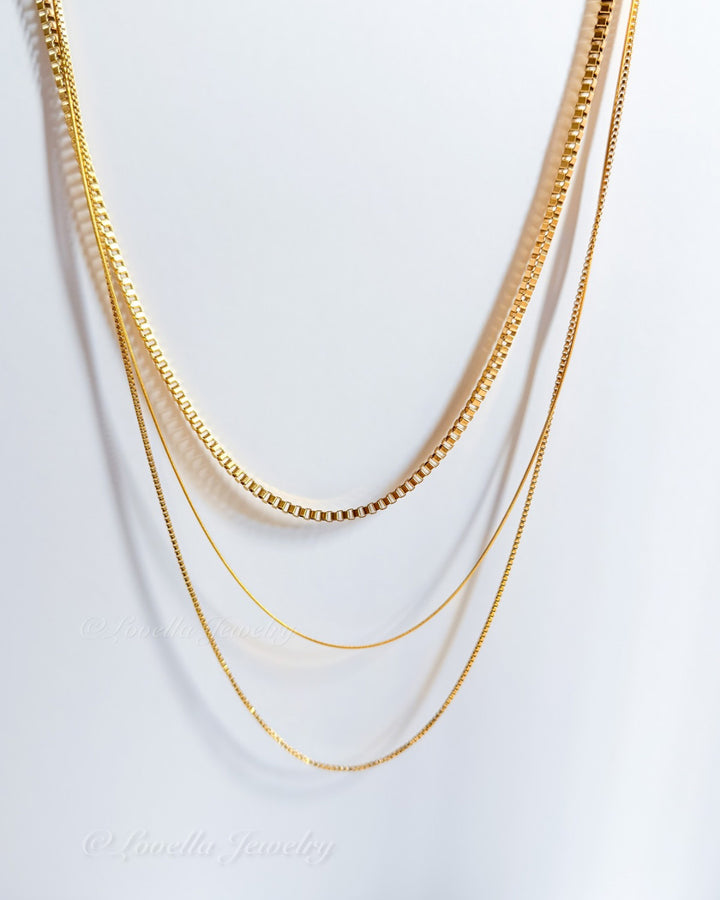 Layered Gold Chains Necklace – Stainless Steel