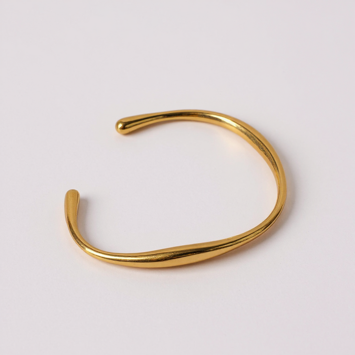 Sleek Gold Open Cuff Bracelet