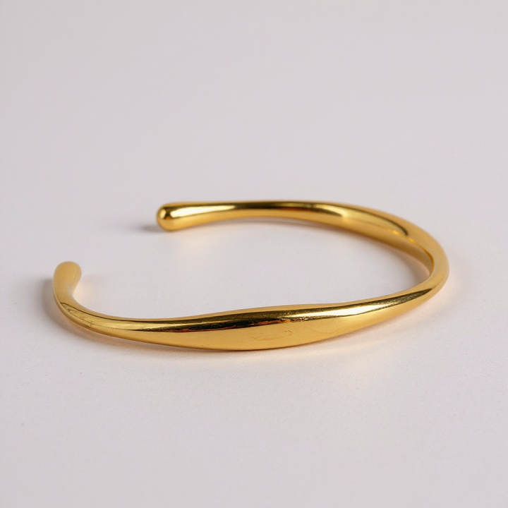 Sleek Gold Open Cuff Bracelet