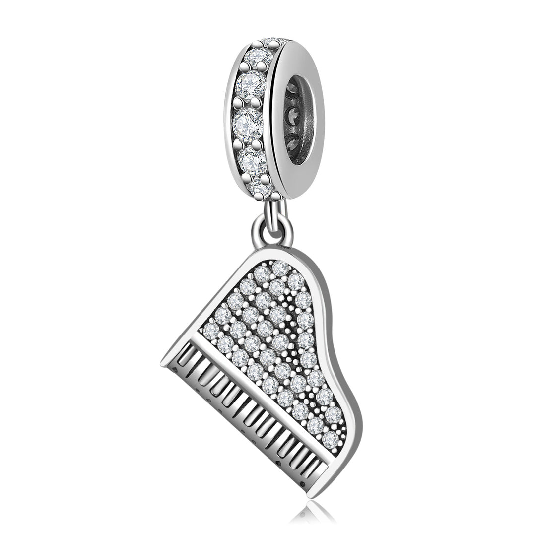 Melodic Charm Collection: Sterling Silver Music-Themed Charm Set