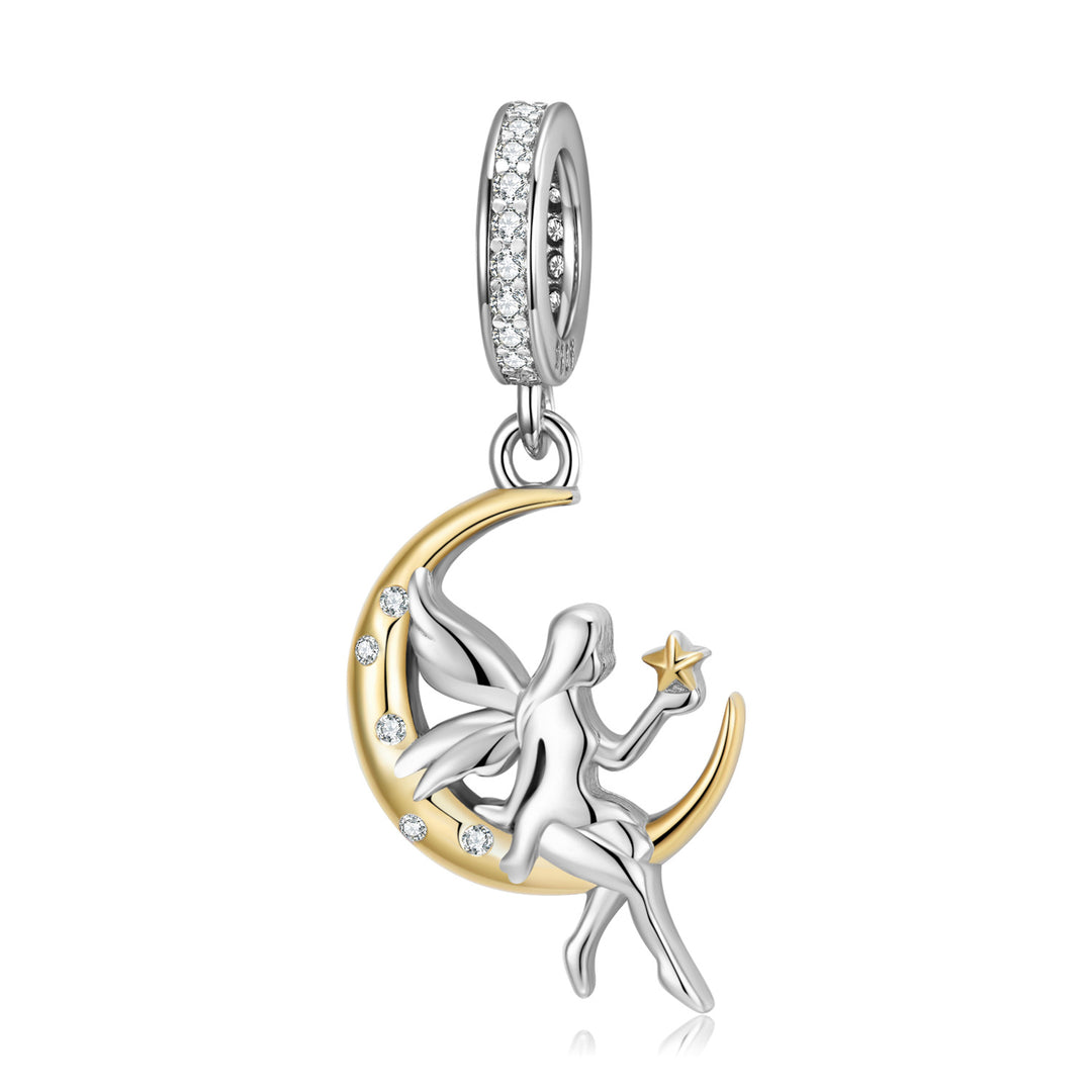 Moon Fairy S925 Sterling Silver Charm