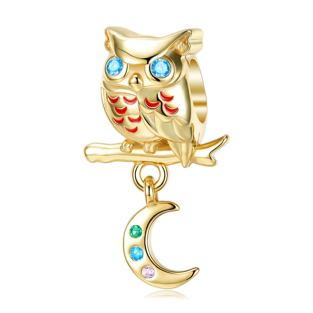 Owl Sterling Silver Gold-plated